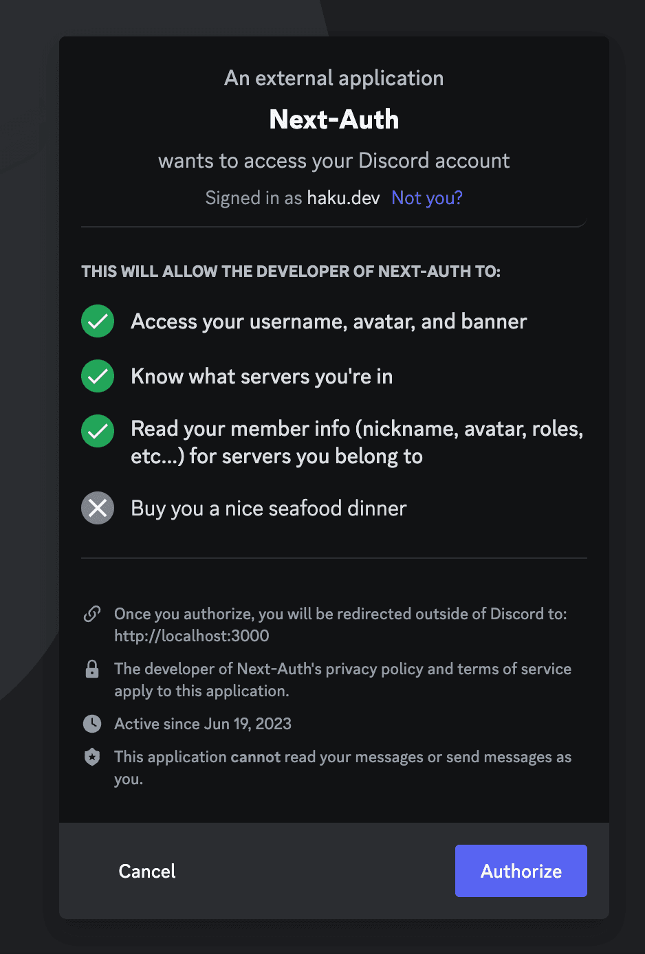 Discord sign-in page